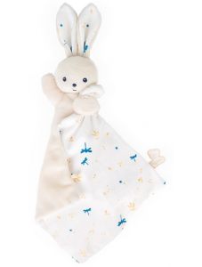 Плюшена играчка Kaloo - Зайче с бяло оделяце