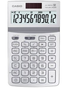 Настолен калкулатор CASIO JW 200TW, бял