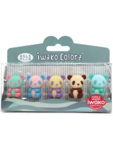 Комплект гумички Iwako ColorZ - Панди