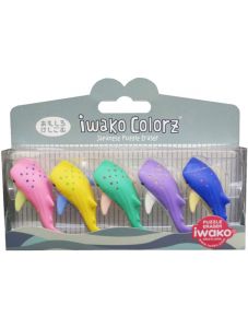 Комплект гумички Iwako ColorZ - Китови акули