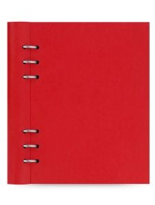 Тефтер Filofax Clipbook Classic A5 Notebook Poppy с метални рингове