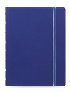 Тефтер Filofax Notebook Classic A5 Blue със скрита спирала, ластик и линирани листа