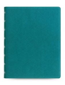 Тефтер Filofax Notebook Saffiano A5 Aquamarine със скрита спирала и линирани листа