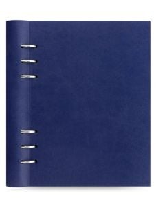 Тефтер Filofax Clipbook Classic A5 Notebook Navy с метални рингове