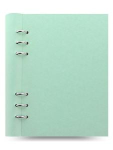 Тефтер Filofax Clipbook Classic Pastels A5 Notebook Duck Egg с метални рингове