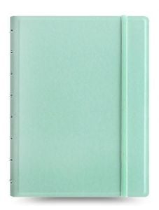 Тефтер Filofax Notebook Classic Pastels A5 Duck Egg със скрита спирала, ластик и линирани листа