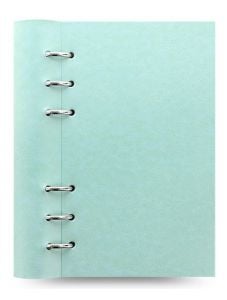 Тефтер Filofax Clipbook Classic Pastels Personal Notebook Duck Egg с метални рингове