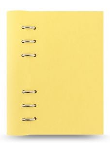 Тефтер Filofax Clipbook Classic Pastels Personal Notebook Lemon с метални рингове
