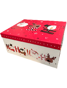 Коледна кутия Eurowrap - Хо хо хо, 38 х 30 х 18 см.