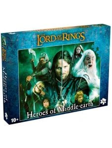 Пъзел Winning Moves: Властелинът на пръстените - Герои от Средната земя, 1000 части
