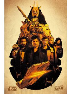 Макси плакат Pyramid - Solo: A Star Wars Story (Millenium Falcon Montage)