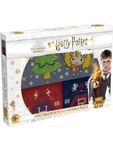 Пъзел Winning Moves: Harry Potter - Коледа, 1000 части