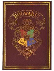 Тефтер Harry Potter Hogwarts A5, червен, 80 листа
