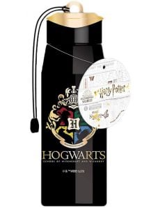 Черна бутилка за вода Harry Potter - Hogwarts