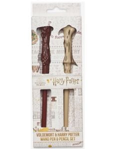 Комплект Harry Potter & Voldemort: Химикалка и молив магическа пръчица