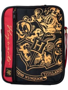 Черна чанта за обяд с дълга дръжка Harry Potter Hogwarts, 2 отделения