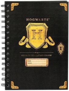 Тефтер със спирала Harry Potter Hogwarts Shield А5, 80 листа