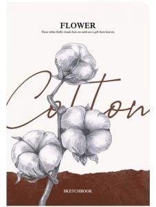 Скицник Drasca Flower Cotton А5, 80 листа