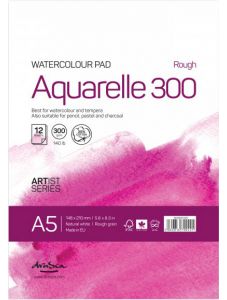 Скицник Drasca Watercolour Pad Aquarelle Rough А5, 12 бели листа