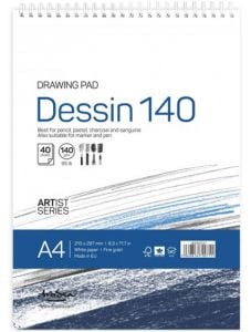 Скицник Drasca Dessin Drawing Pad А4, 40 листа