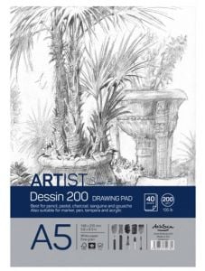 Скицник Drasca Dessin Drawing Pad S.Boykinov A5, 40 листа