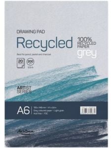 Скицник Drasca Recycled Drawing Pad Grey, A6 20 листа