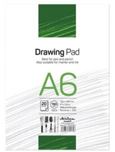 Скицник Drasca Drawing Pad А6, 20 листа
