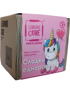 Игра за памет и наблюдение Learning Cube - Сладки еднорози