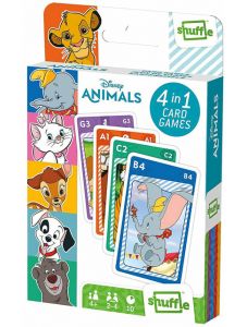 Карти за игра Cartamundi: 4 игри в 1 - Disney Animals