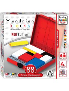 Логическа игра Eureka: Мондрианови блокчета, червена кутия