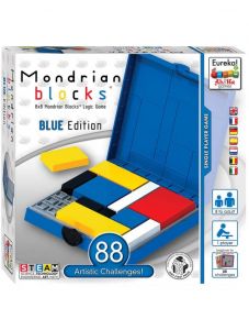 Логическа игра Eureka: Мондрианови блокчета, синя кутия