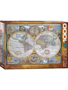 Пъзел Eurographics - Антична карта на света, 1000 части