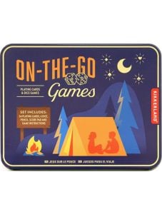 Комплект с игри в метална кутия Kikkerland - Camping Games