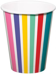 Чашки Folat - Color Pop Stripes, 6 бр.