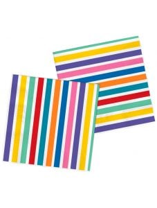Салфетки Folat - Color Pop Stripes, 20 бр.