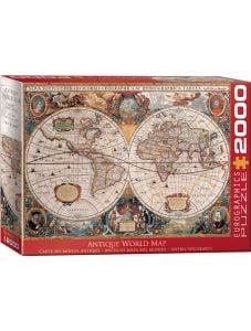 Пъзел Eurographics - Антична карта на света, 2000 части