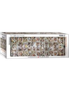 Панорамен пъзел Eurographics - Сикстинската капела, 1000 части