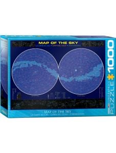 Пъзел Eurographics - Небесна карта, 1000 части
