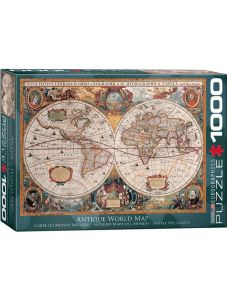 Пъзел Eurographics - Антична световна карта, 1000 части