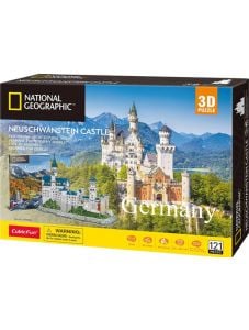 3D пъзел Cubic Fun National Geographic - Замъкът Нойшванщайн, 121 части
