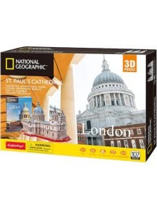 3D пъзел Cubic Fun National Geographic - Катедралата Свети Павел, 107 части