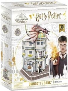 3D пъзел Cubic Fun Harry Potter - Банка Гринготс, 74 части