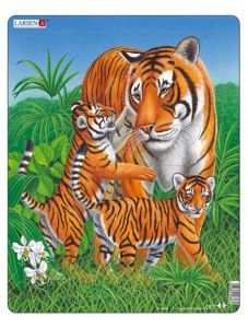 Детски пъзел Larsen: Тигри, 23 части