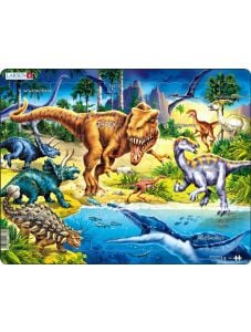 Детски пъзел Larsen: Динозаври, 57 части