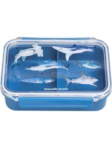 Кутия за храна Crocodile Creek Unicorn Sharks - с две отделения и капак