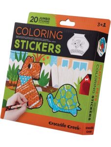 Стикери за оцветяване Crocodile Creek - Любомци животни