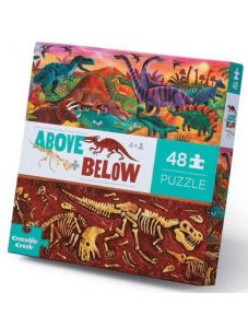 Пъзел Crocodile Creek Above & Below - В света на динозаврите, 48 части