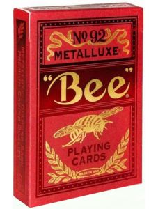 Карти за игра Bicycle Bee Metalluxe Red