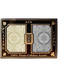 Карти за игра Kem Arrow Black & Gold Wide Standard Index