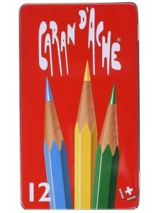 Комплект акварелни моливи Caran d' Ache ,12 цвята